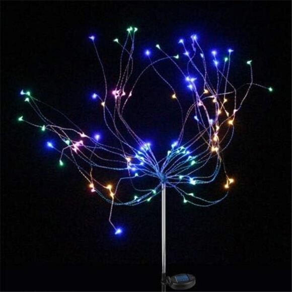 Solar Firework Light Outdoor Garden Decorative Solar Lights Stake Fireworks - Picture 3 of 6